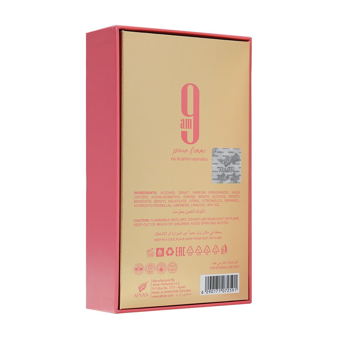 AFNAN 9AM POUR FEMME  100ML