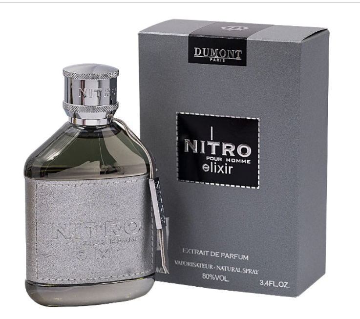DUMONT NITRO ELIXIR POUR HOMME EXTRAIT DE PARFUM 3.4 OZ /100 ML